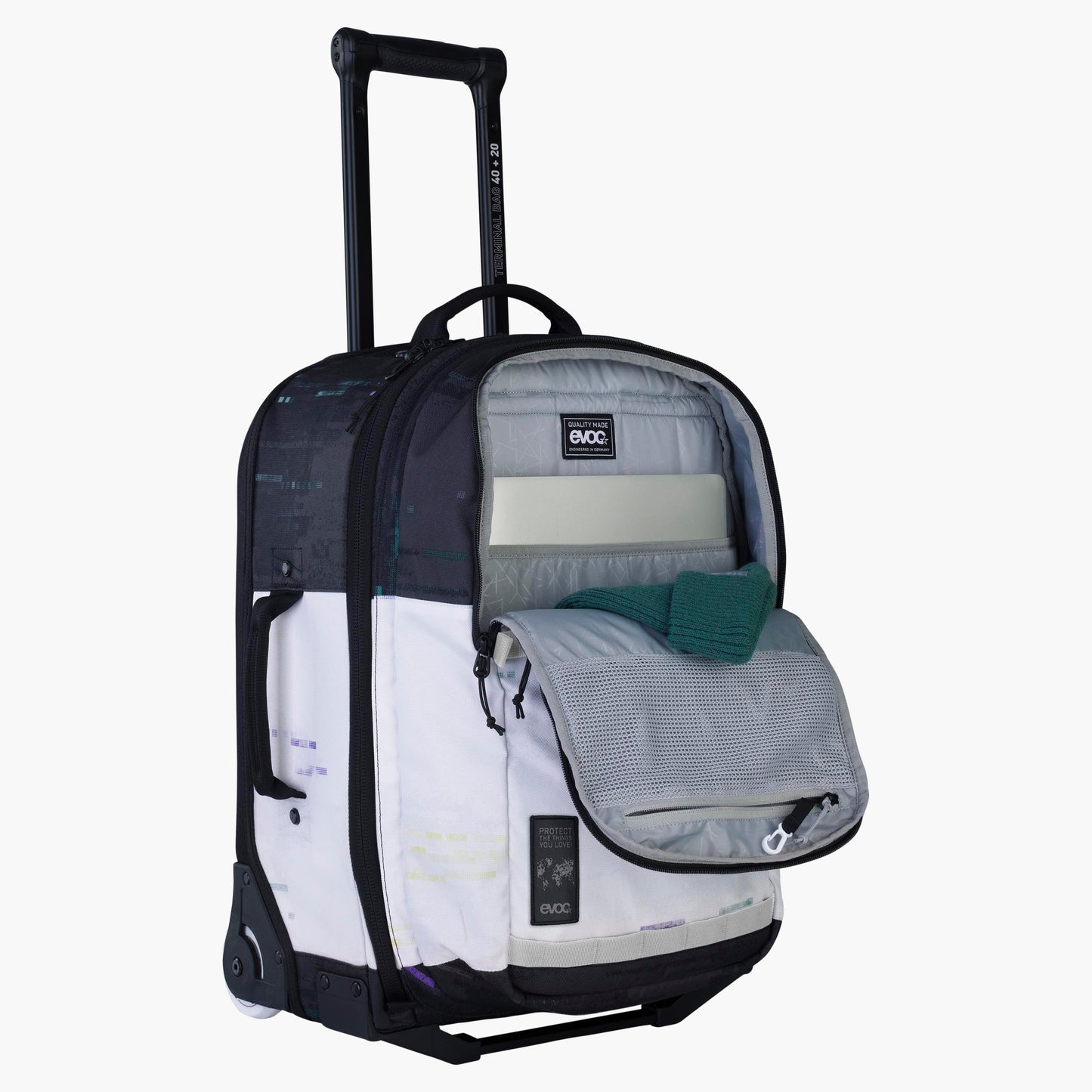 EVOC Trolley 40L +20L Nero/bianco