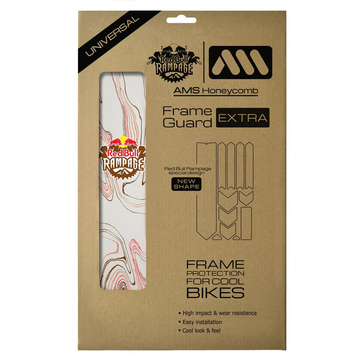 Protezione telaio adesiva per ALL MOUNTAIN STYLE EXTRA Red Bull Rampage Ridgeline Marrone