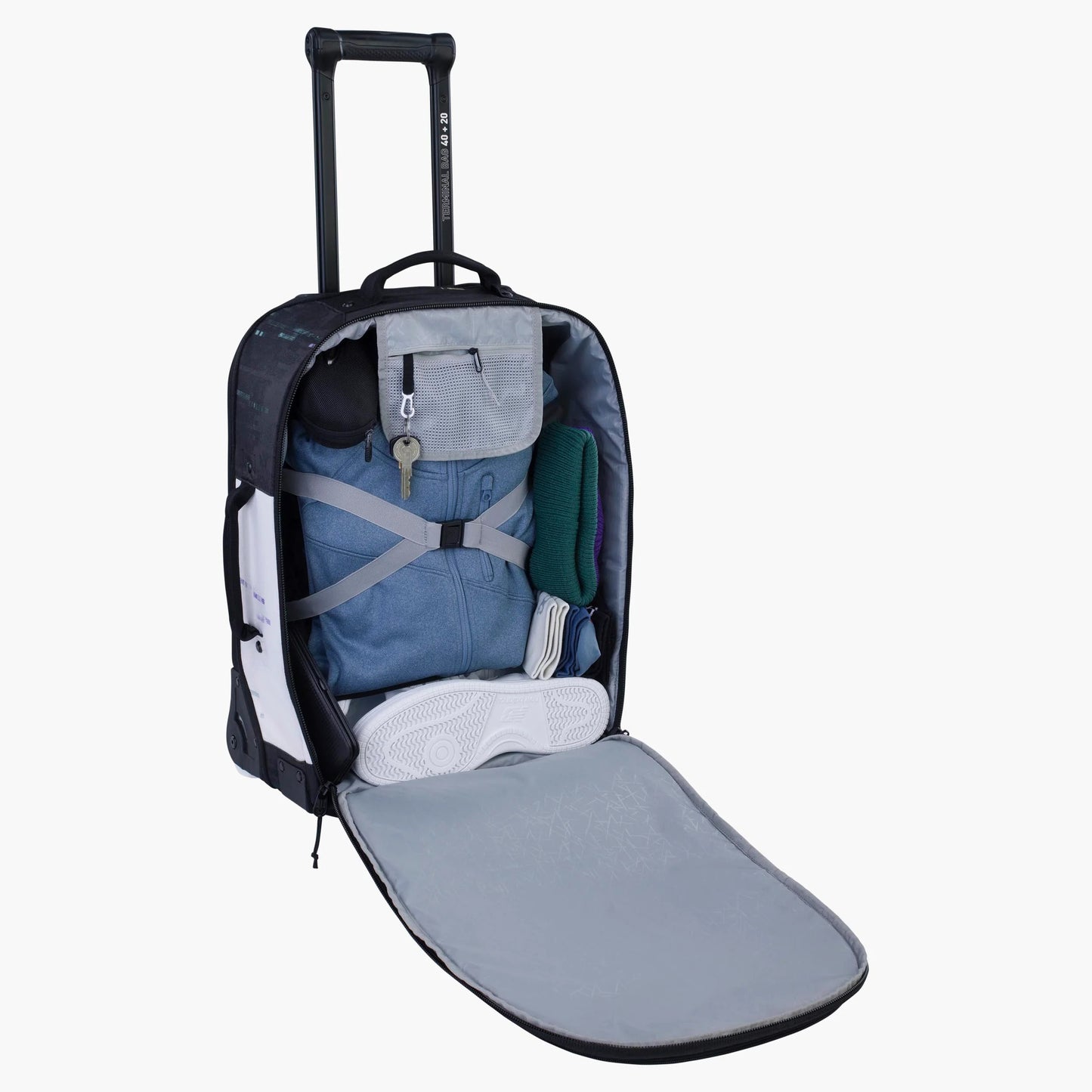 EVOC Trolley 40L +20L Nero/bianco