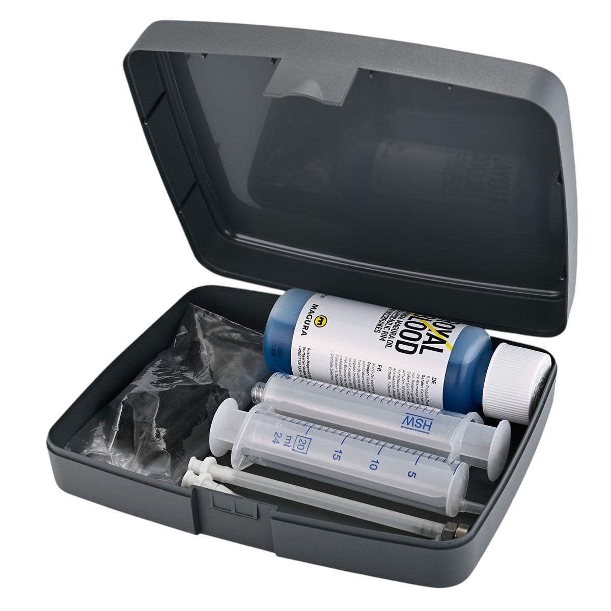 Kit di spurgo MAGURA Core (con olio minerale) per freni idraulici.