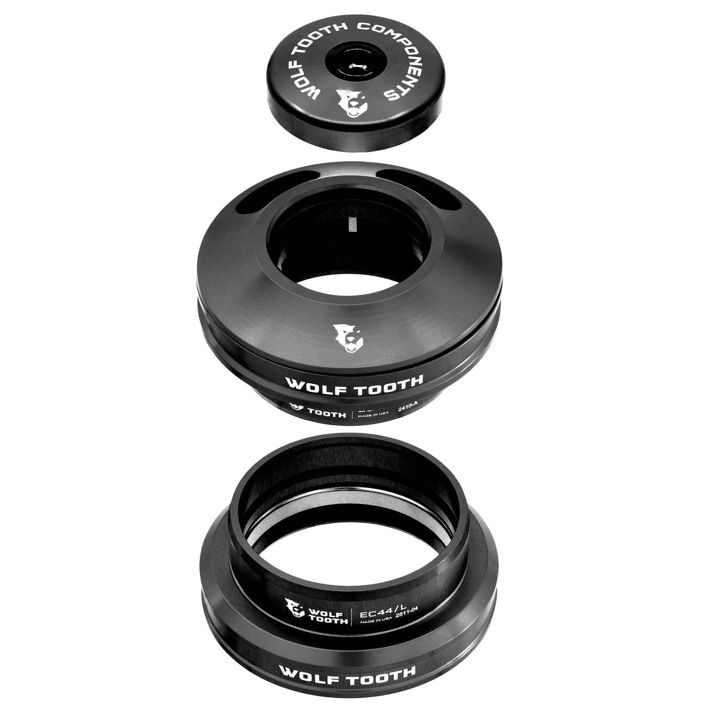 WOLF TOOTH EC44 Cuffia semi-integrata nera
