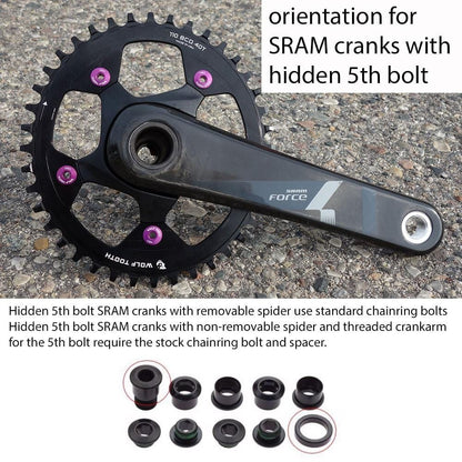 Piatto Mono WOLF TOOTH DROP-STOP B GRAVEL/CX 110mm Raw Silver