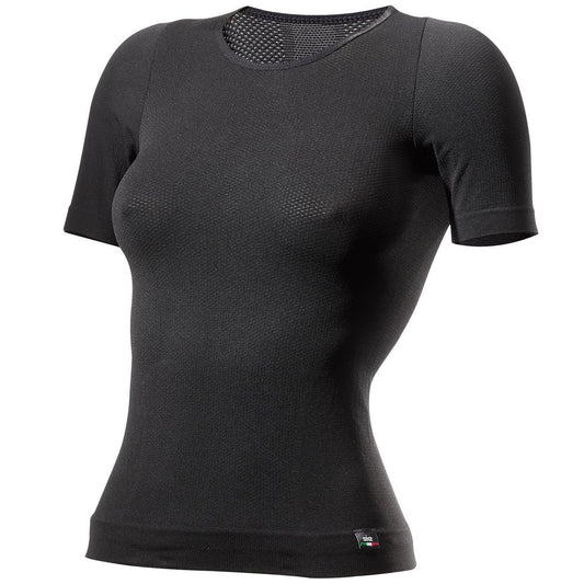 SIXS FTS1 Intimo donna a maniche corte Nero