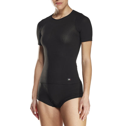 Sottomaglia SIXS FTS1 Donna Maniche Corte Nero