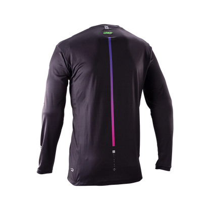 Maglia LEATT MTB GRAVITY 4.0 Maniche Lunghe Nero/Viola