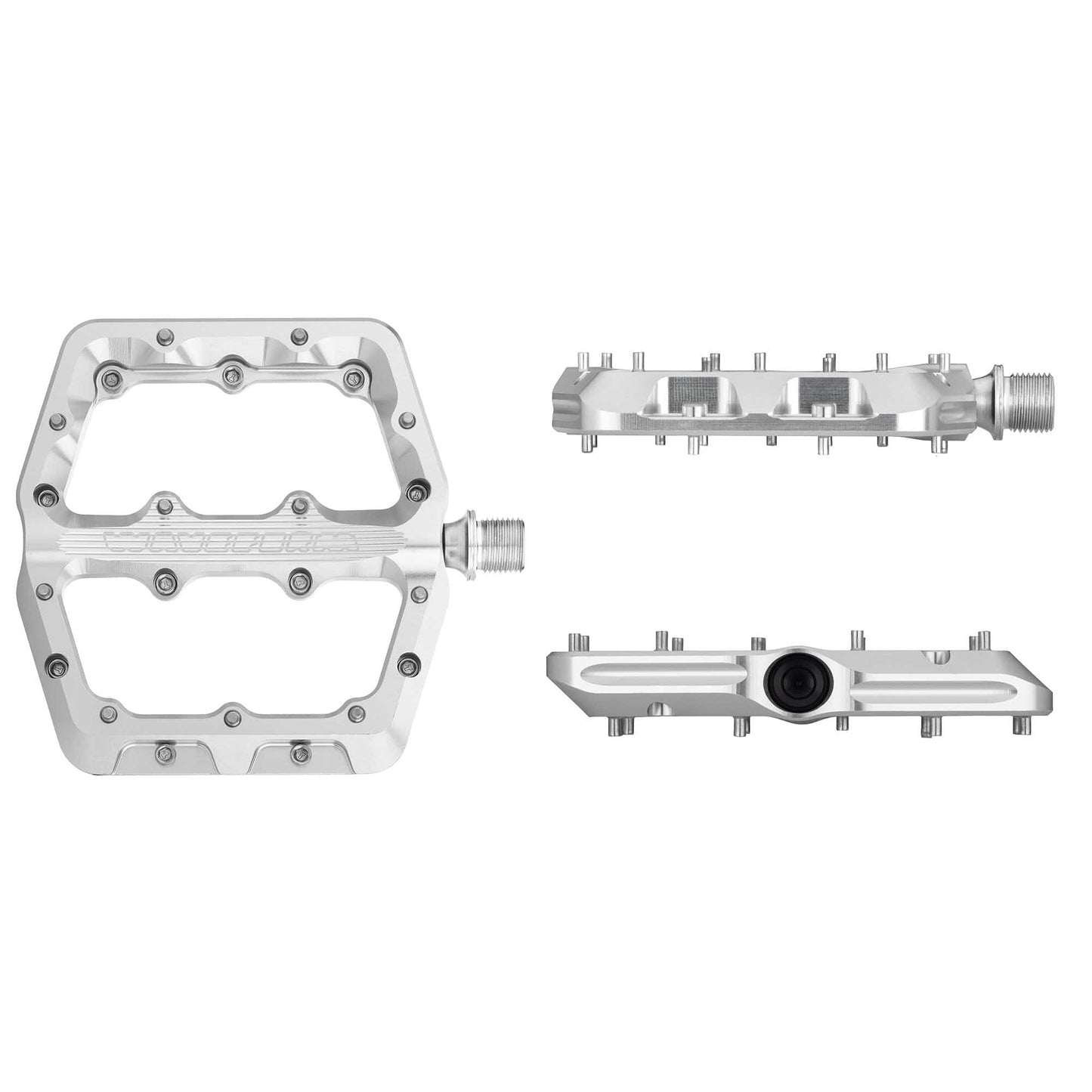 Pedali piatti WOLF TOOTH WAVEFORM Large argento