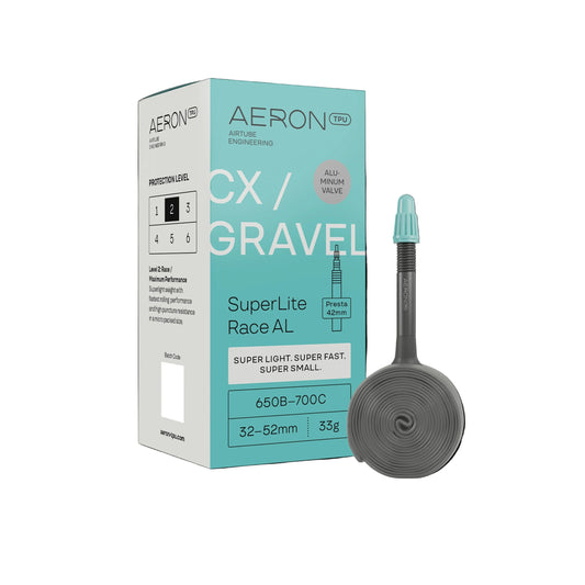 Camera d'Aria AERON SuperLite Race Valvola Alu CX-Gravel 650b/700x32-52mm