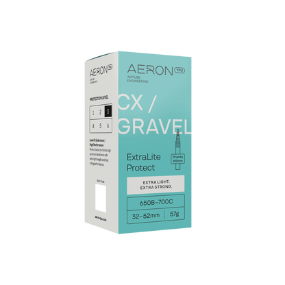 Camera d'Aria AERON ExtraLite Protect Valvola Alu CX-Gravel 650b/700x32-52mm