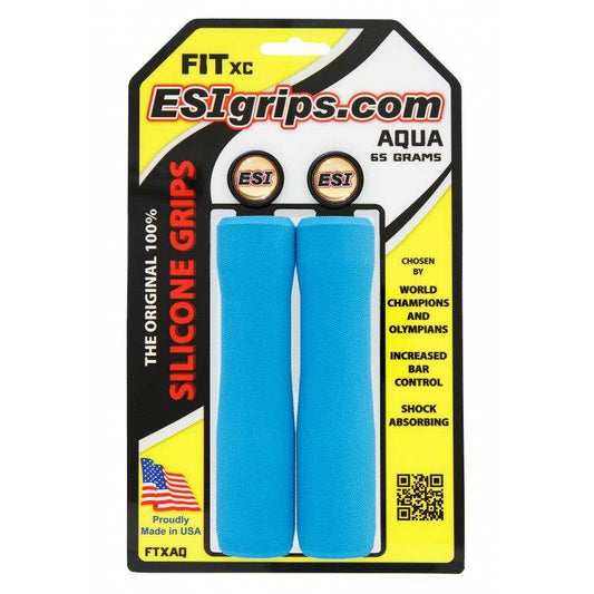 Manopole ESI FIT XC (EXTRA CHUNKY/CHUNKY COMBO) 130 mm Blu
