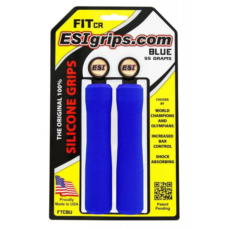 Manopole ESI FIT CR (CHUNKY/RACER'S EDGE COMBO) 130 mm Blu