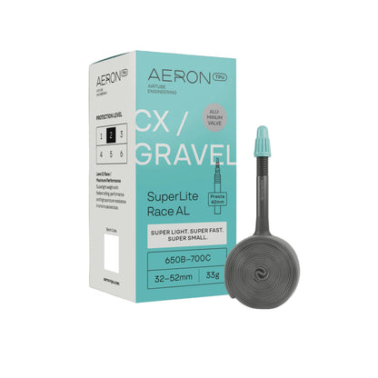 Camera d'Aria AERON SuperLite Race Valvola Alu CX-Gravel 650b/700x32-52mm