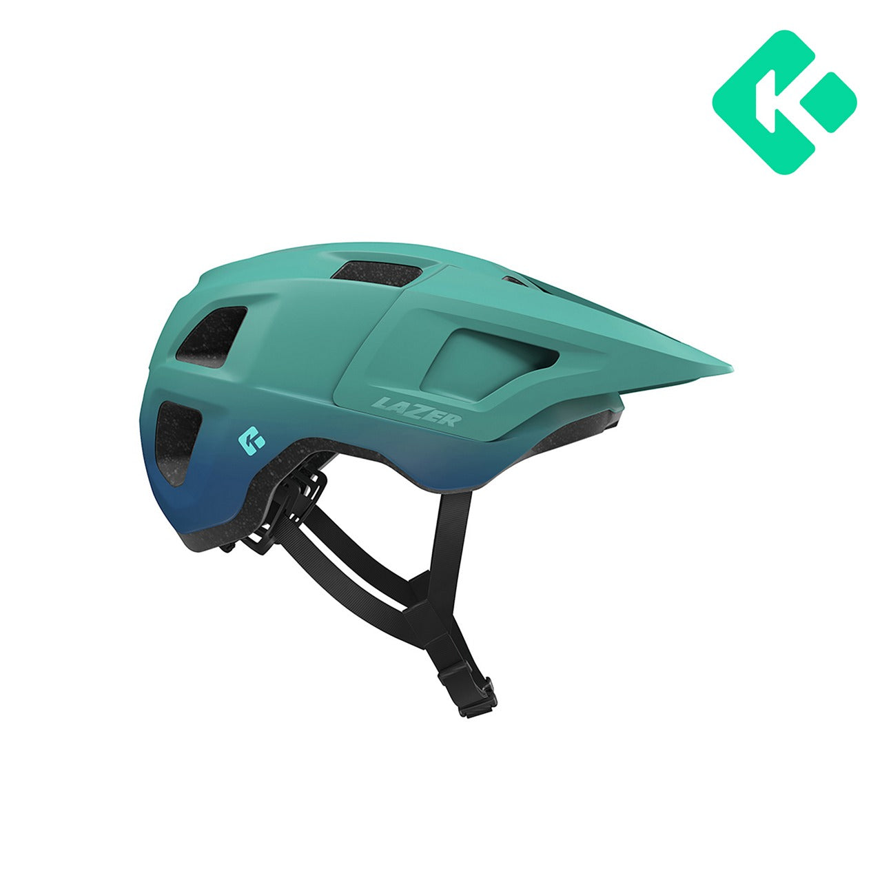 Casco MTB LAZER FINCH KINETICORE Junior Teal Matt