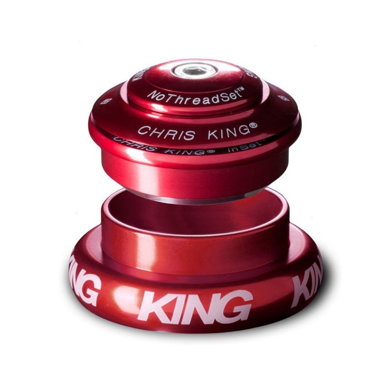 CHRIS KING INSET i7 Serie sterzo Semi-Integrata / Esterna 1"1/8-1.5" ZS44/EC44 Rosso