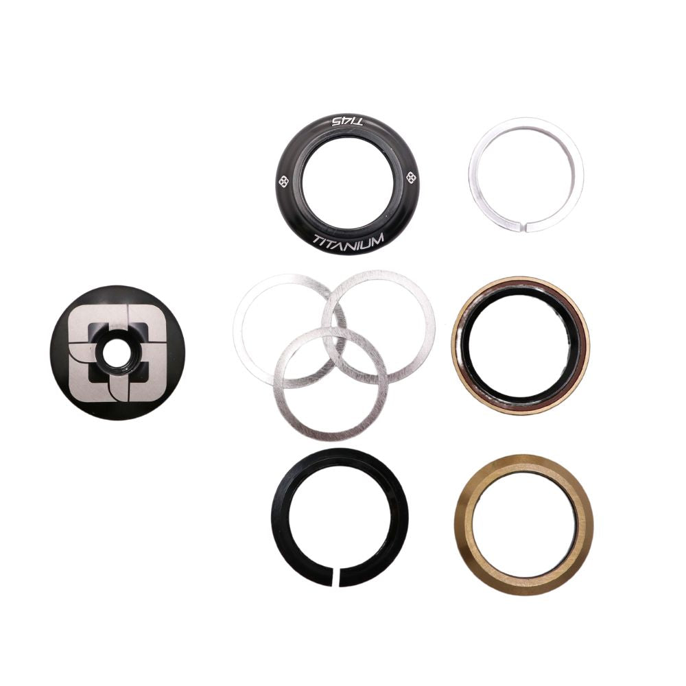 Serie Sterzo Integrata PRIDE Ti45 Titanium iIS42 1"1/8 Nero