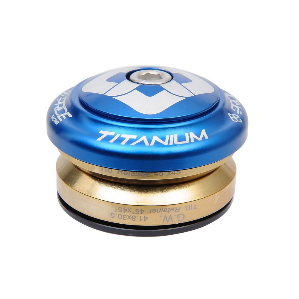 Serie Sterzo Integrata PRIDE Ti45 Titanium iIS42 1"1/8 Blu