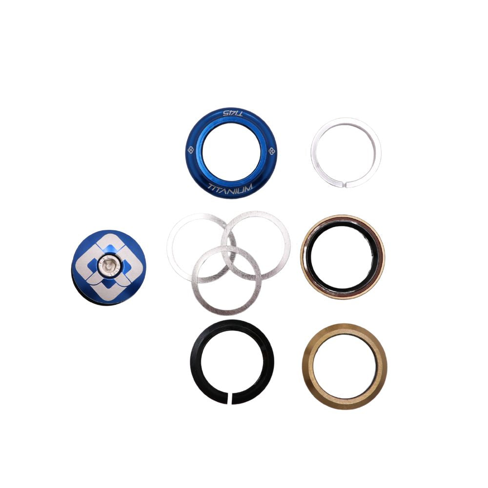 Serie Sterzo Integrata PRIDE Ti45 Titanium iIS42 1"1/8 Blu
