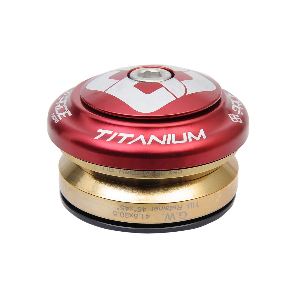 Gioco Sterzo Integrato PRIDE Ti45 Titanium iIS42 1"1/8 Rosso