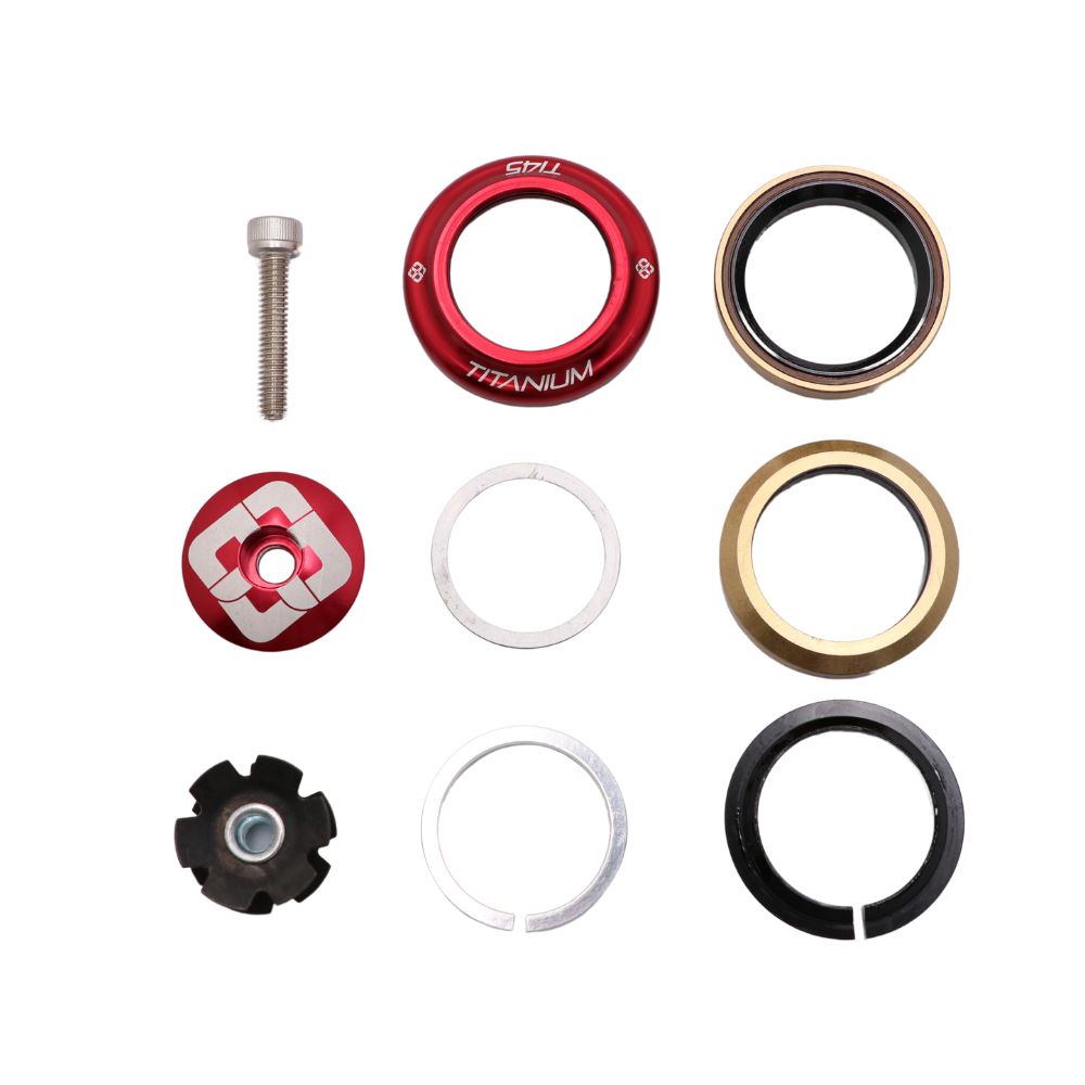 Gioco Sterzo Integrato PRIDE Ti45 Titanium iIS42 1"1/8 Rosso