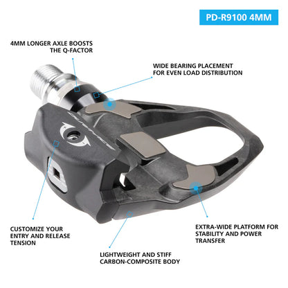 Pedali SHIMANO DURA ACE R9100 +4 mm