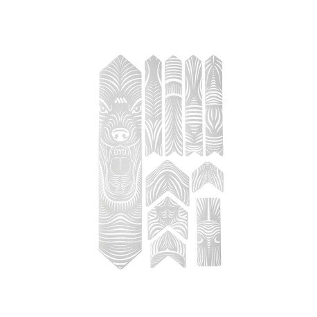 ALL MOUNTAIN STYLE EXTRA Bear Bianco Adesivo Protezione telaio