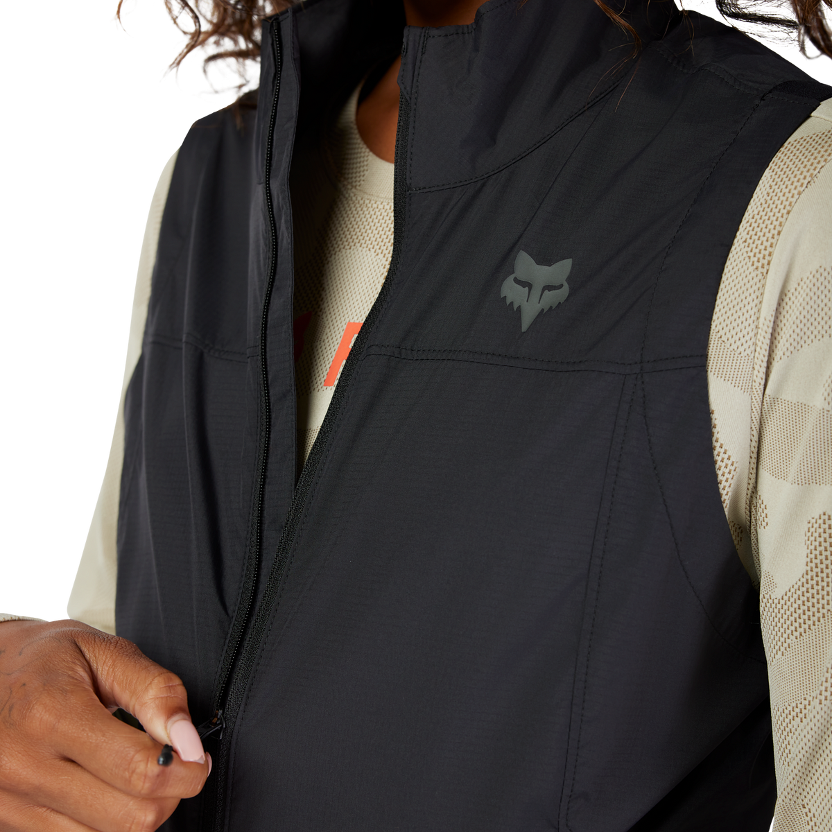 Gilet FOX RANGER WIND da donna nero 2026 - vista 7