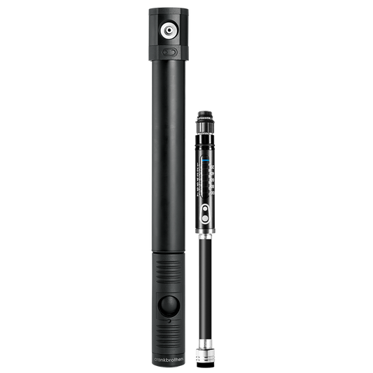 Pompa a mano CRANKBROTHERS KLIC HV con manometro Midnight Edition
