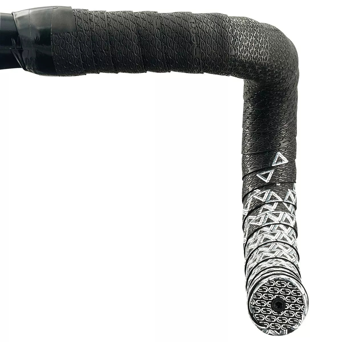 Nastro per manubrio DEDA LOOP + END-PLUG Nero/Argento