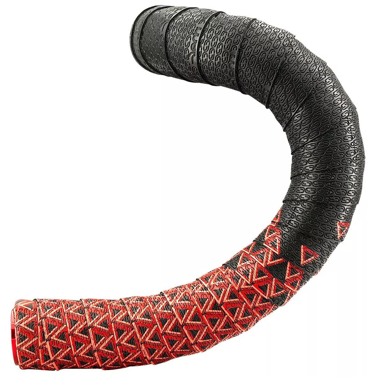 Nastro per manubrio DEDA LOOP + END-PLUG Nero/Rosso