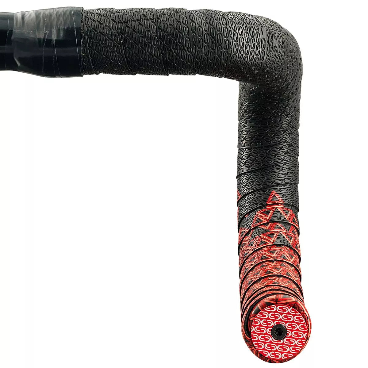 Nastro per manubrio DEDA LOOP + END-PLUG Nero/Rosso