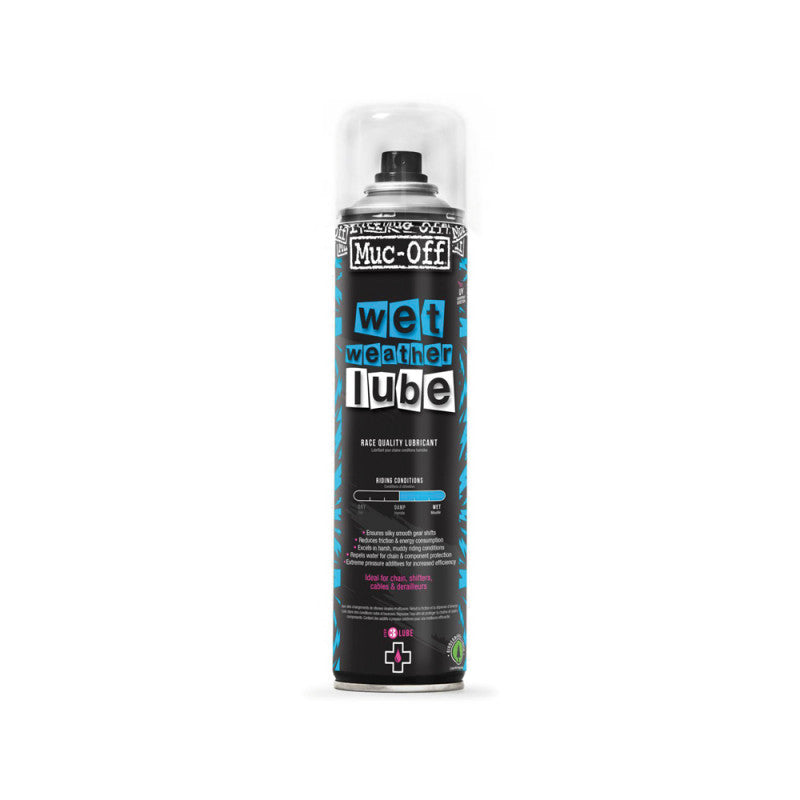 Lubrificante per Tutte le Condizioni per Catena in Spray MUC-OFF WET WEATHER CHAIN LUBE (400 ml)