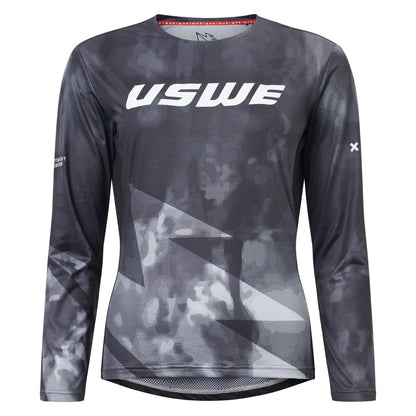 Maglia USWE LUFTIG MTB Maniche Lunghe Donna Nero