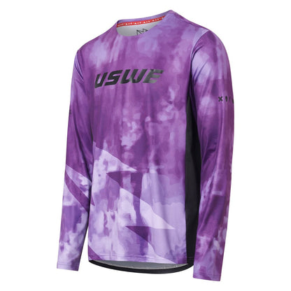 Maglia USWE LUFTIG MTB Maniche Lunghe Viola