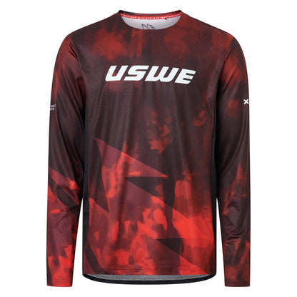 Maglia USWE LUFTIG MTB Maniche Lunghe Rossa