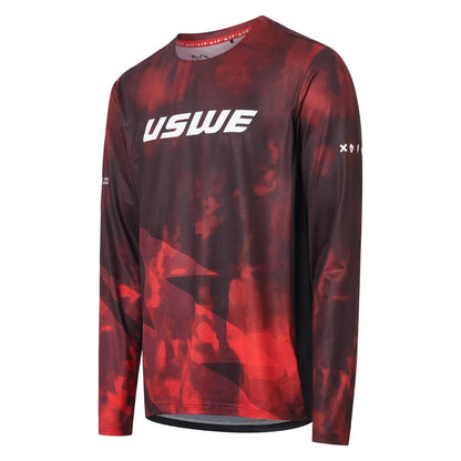 Maglia USWE LUFTIG MTB Maniche Lunghe Rossa