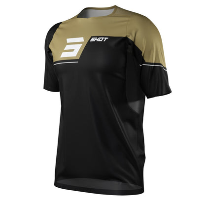 T-shirt SHOT Rogue Revolt Nero/Oro