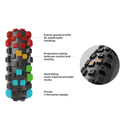 Pneumatico VITTORIA MARTELLO TRAIL 29x2.40 4C Graphene 2.0 Tubeless Ready Flessibile Nero
