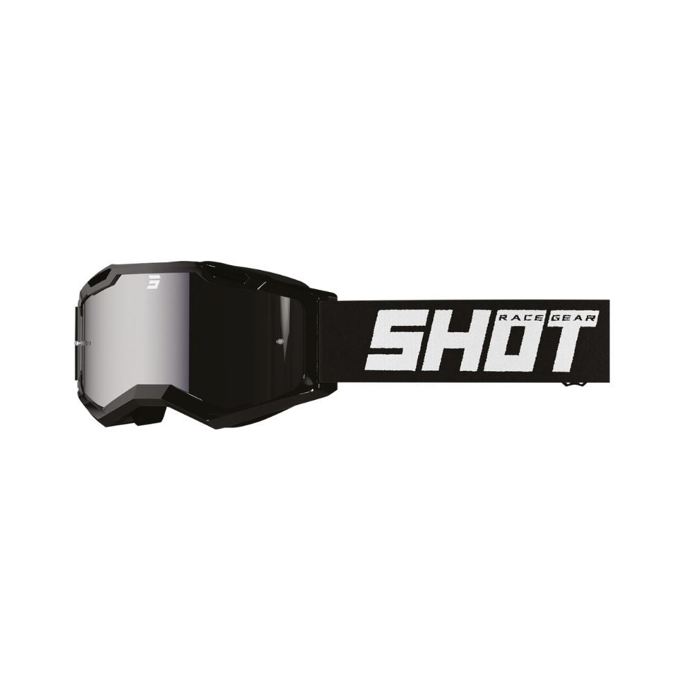 Maschera Shot Assault 2.0 Solid Iridium nera lucida