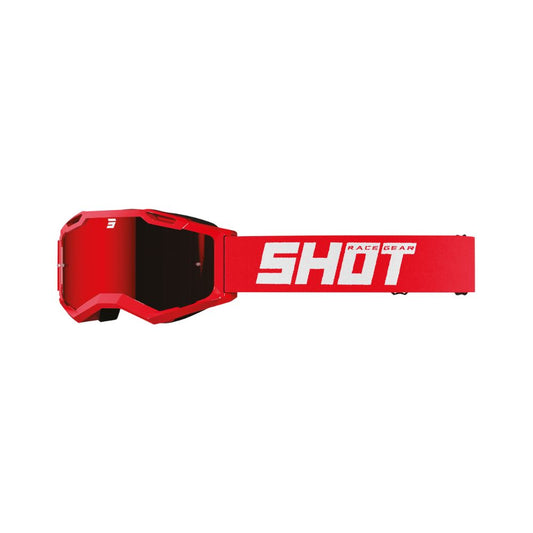 Maschera Shot Assault 2.0 Solid Iridium rossa lucida