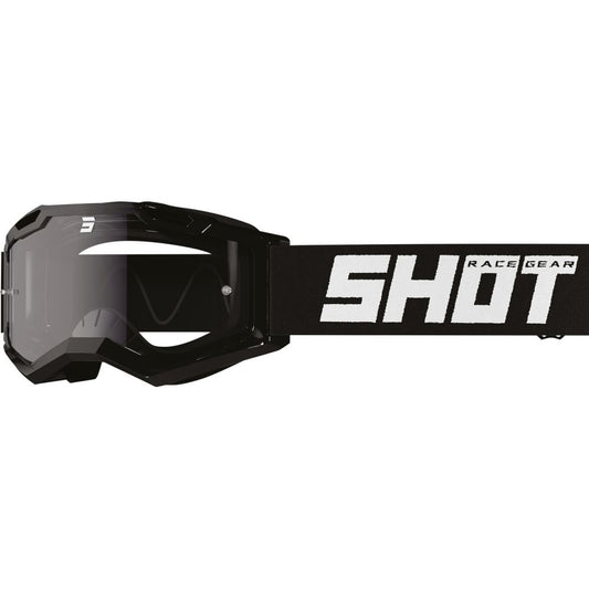 Maschera Shot Rocket Kid 2.0 Solid nera lucida