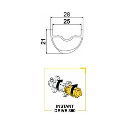 Ruota Anteriore MAVIC ALLROAD 1 DISC Tubeless Ready (Center Lock)