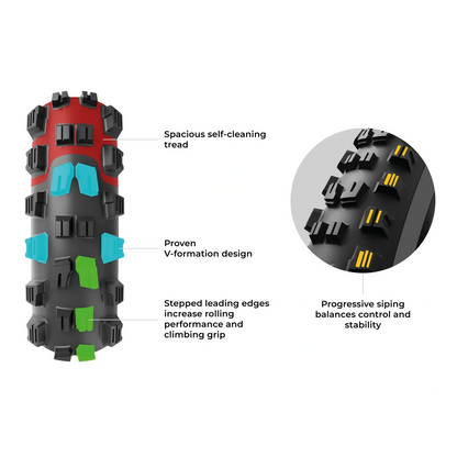 Pneumatico VITTORIA MAZZA TRAIL 27.5x2.40 4C Graphene 2.0 Tubeless Ready Flessibile Nero