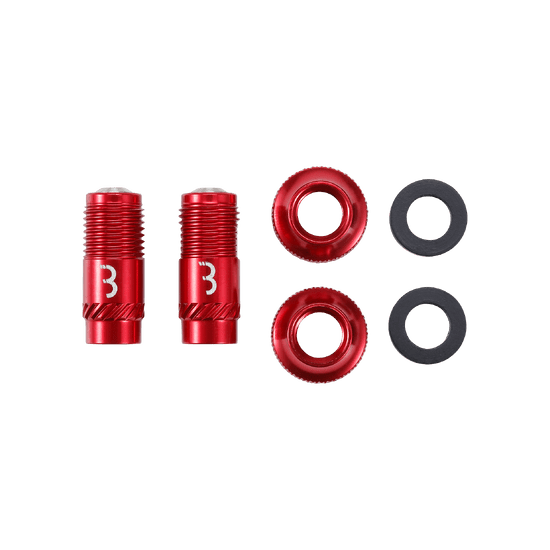 Puntali per valvole BBB CORE CAP Rosso (x2)