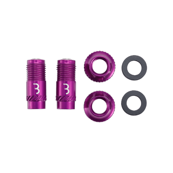 Puntali per valvole BBB CORE CAP viola (x2)