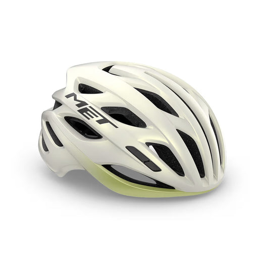 MET ESTRO Casco da strada MIPS Bianco/Giallo 2025