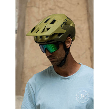 Casco MTB MET REVO MIPS Blu/Verde