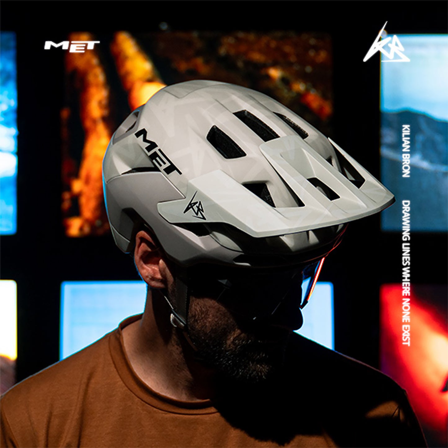 Casco MTB MET REVO MIPS KILIAN BRON EDIZIONE LIMITATA Ecrù/Grigio