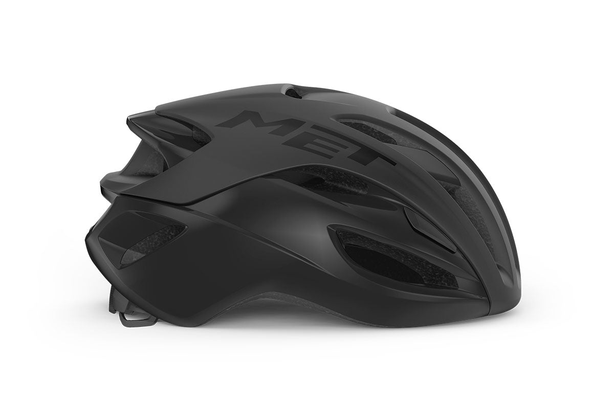 MET RIVALE MIPS Casco da strada nero opaco lucido