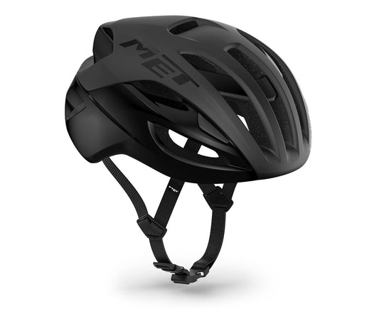 MET RIVALE MIPS Casco da strada nero opaco lucido