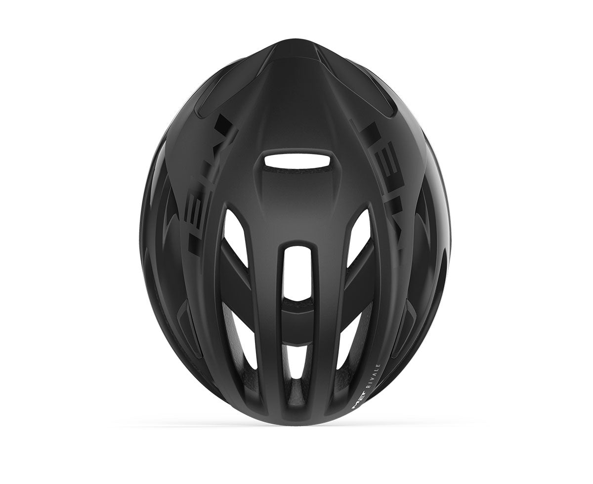 MET RIVALE MIPS Casco da strada nero opaco lucido