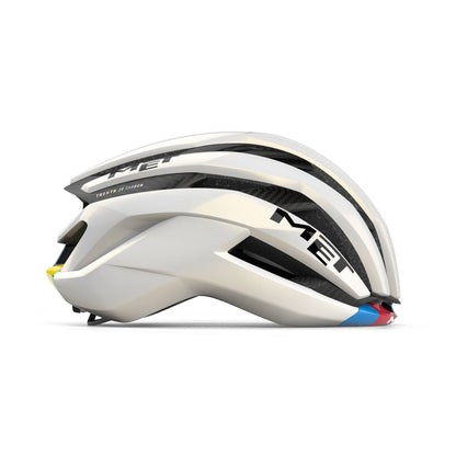 Casco da Strada MET TRENTA 3K CARBON - Edizione Limitata Tadej Pogacar World Champion Rainbow